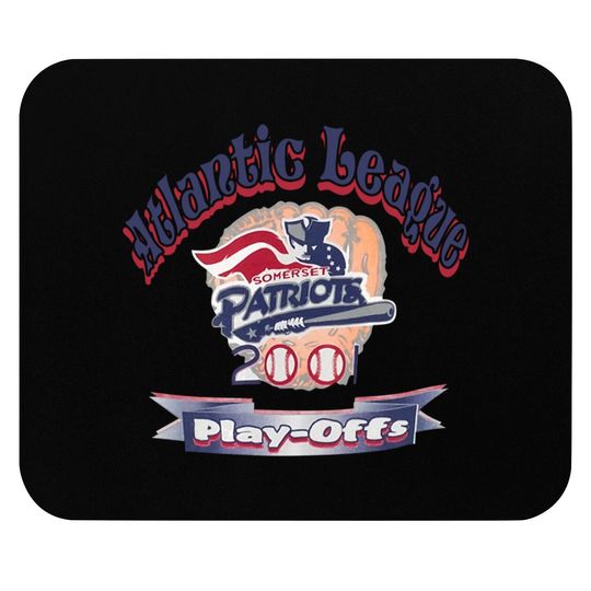 Vintage 2001 Somerset Patriots Atlantic League Playoffs Mouse Pads, Somerset Patriots Baseball Team Mouse Pad
