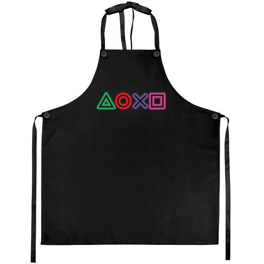 Discover playstation buttons glow Aprons