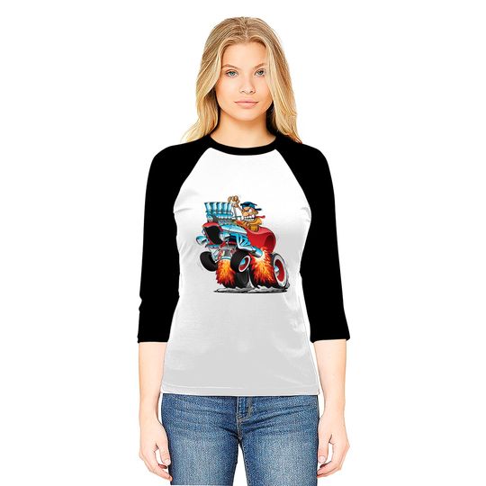 American Hot Rod Car Race Baseball Tees