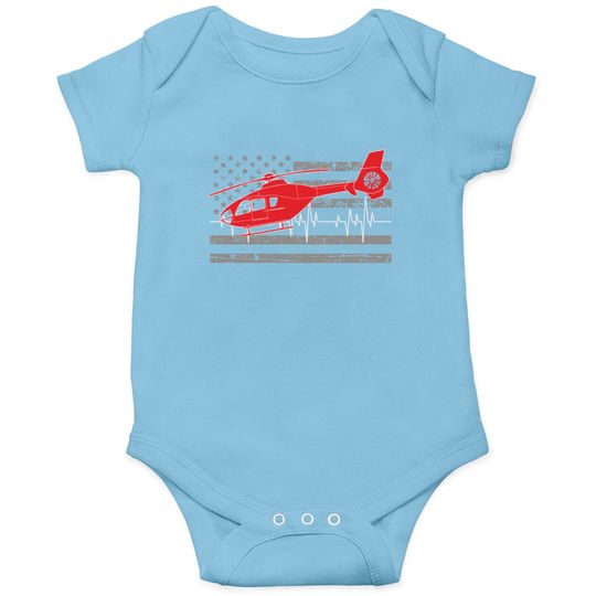 American Flag Flight Medic Heartbeat