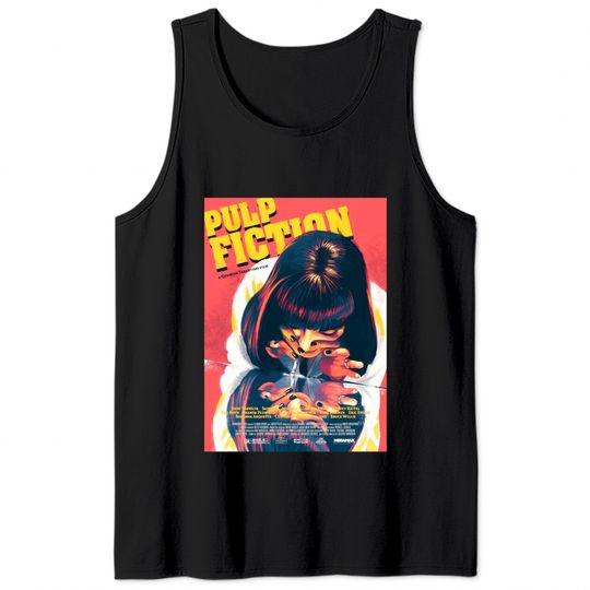 Pulp Fiction Graphic Tank Tops