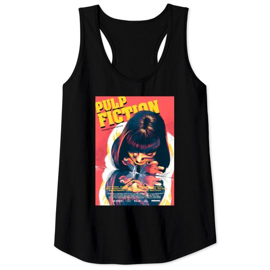 Pulp Fiction Graphic Tank Tops
