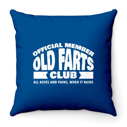 Discover  Member Old Farts Club Throw Pillows