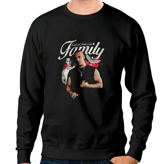Vintage Dominic Toretto 2Fast 2Furious Sweatshirts, Fast And Furious Sweatshirts