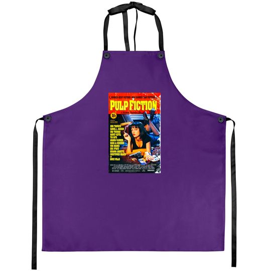 Pulp Fiction Aprons Movie Poster Tarantino 90s Cult Film Cool Gift Apron