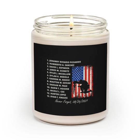 Discover Never Forget The Names Of 13 Fallen Soldiers Scented Candles