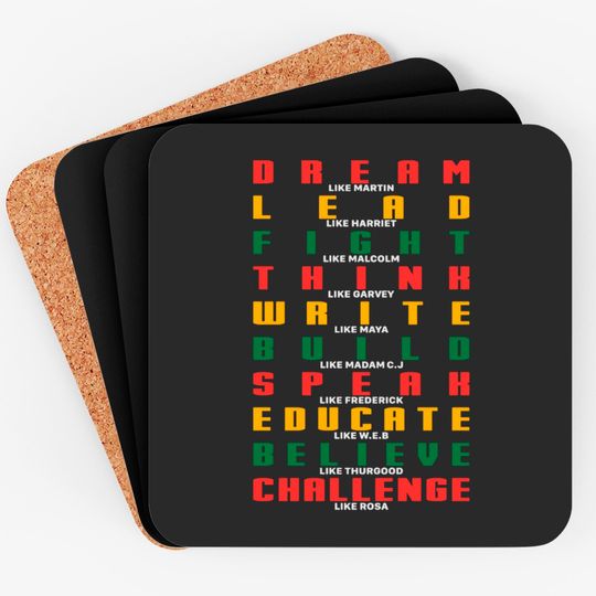 Dream like Martin Luther King Jr Coasters
