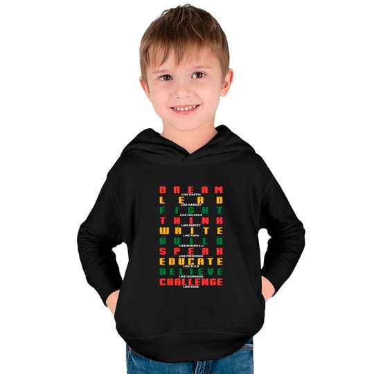 Dream like Martin Luther King Jr Kids Pullover Hoodies