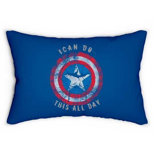 Discover Captain America I can do this all day Lumbar Pillows