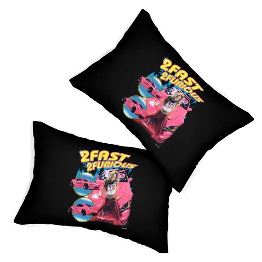 Vintage Suki Fast and Furious , bootleg raptees 90s Lumbar Pillows