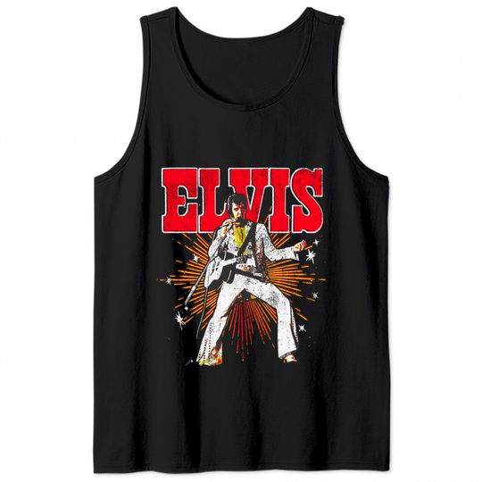 Elvis Presley  Retro Rock Music Unisex Gift Tank Tops