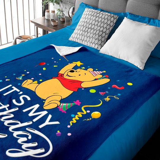 Pooh Winnie the Pooh It's My Birthday Baby Blankets