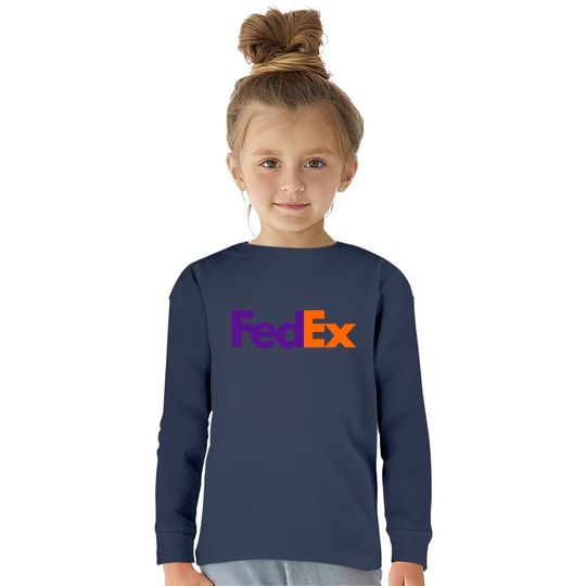 FedEx  Kids Long Sleeve T-Shirts, FedEx Logo TShirt