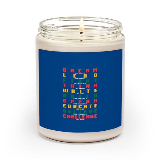 Discover Dream like Martin Luther King Jr Scented Candles