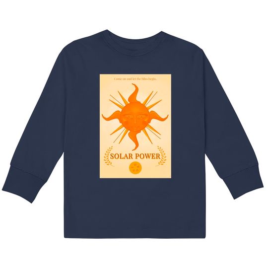 Lorde Solar Power Tour  Kids Long Sleeve T-Shirts, Solar Power Tour 2022 T shirt