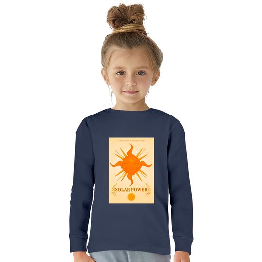 Lorde Solar Power Tour  Kids Long Sleeve T-Shirts, Solar Power Tour 2022 T shirt