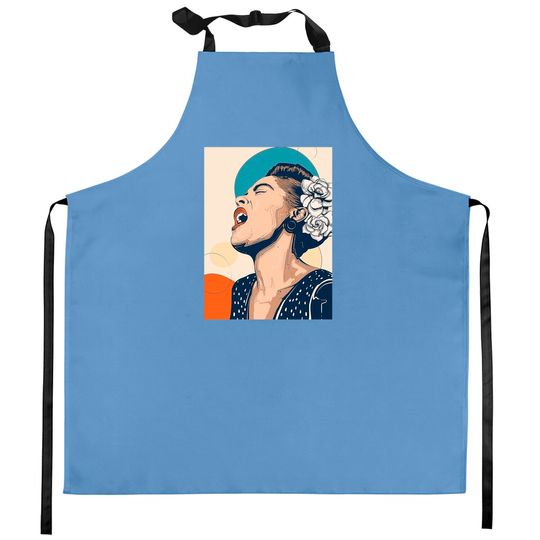 Discover Billie Holiday Kitchen Aprons