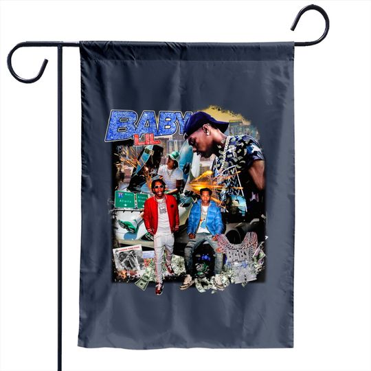 Discover Lil Baby Vintage 90s Garden Flag. Lil Baby Rapper Hip hop Garden Flags
