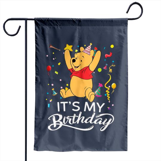 Pooh Winnie the Pooh It's My Birthday Garden Flags