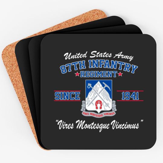 87Th Infantry Regiment Coasters