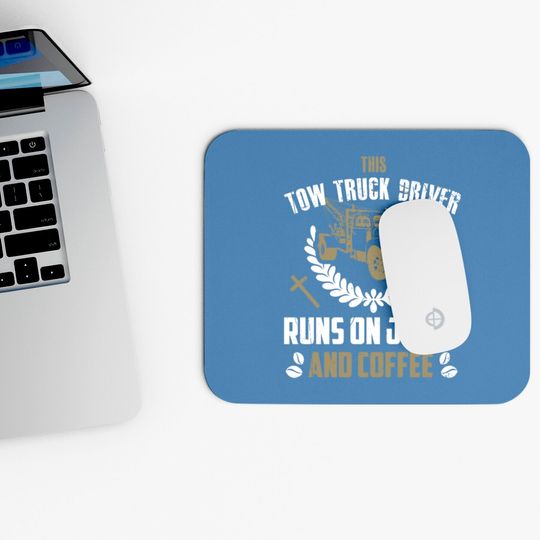 Christian Tow Truck Driver Mouse Pads Jesus Coffee Tow
