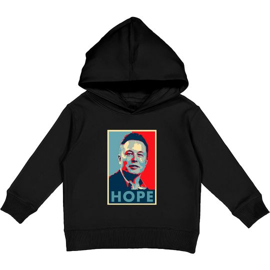Discover Elon Musk Hope Classic Kids Pullover Hoodies