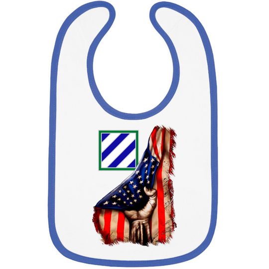 Discover 3rd Infantry Division American Flag Bibs