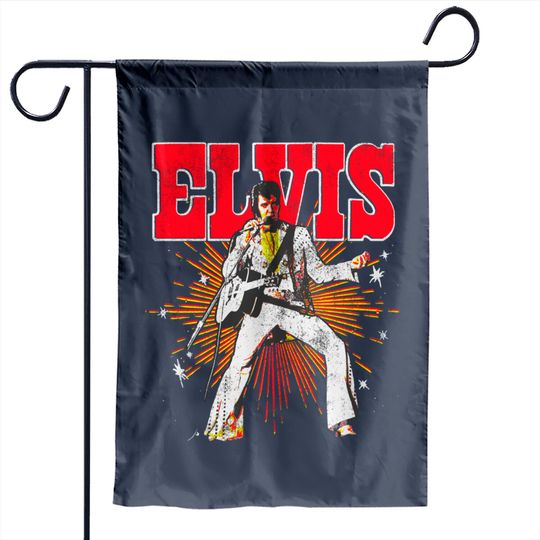 Discover Elvis Presley  Retro Rock Music Unisex Gift Garden Flags