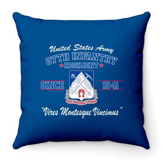 87Th Infantry Regiment Throw Pillows