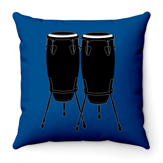 Discover Congas Instrument Throw Pillows
