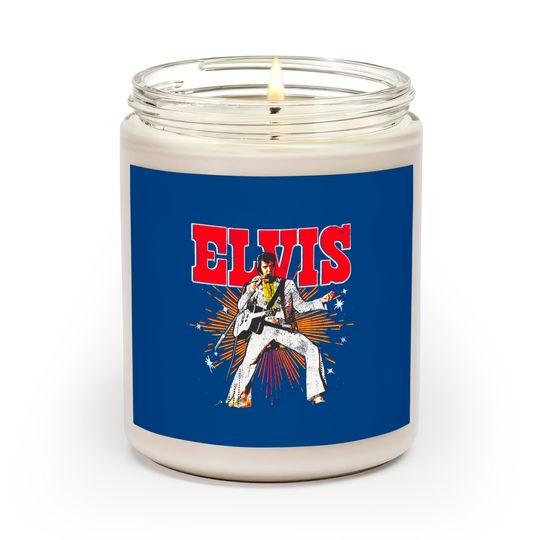 Elvis Presley  Retro Rock Music Unisex Gift Scented Candles