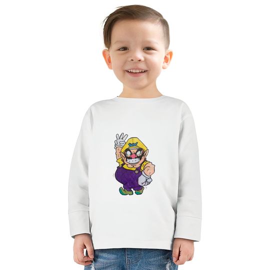 WARIO  Kids Long Sleeve T-Shirts