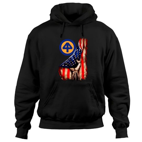 Discover 44th Infantry Division American Flag Hoodies