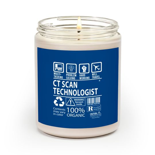 Discover Ct Scan Technologist Scented Candles - Multitasking Job Gi