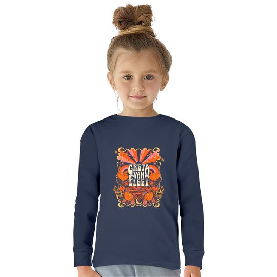 Greta Van Fleet  Kids Long Sleeve T-Shirts, Strange Horizons Tour  Kids Long Sleeve T-Shirts