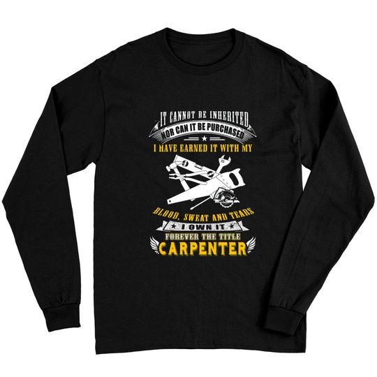 Discover Carpenter - it cannot be inherited nor can it be Long Sleeves