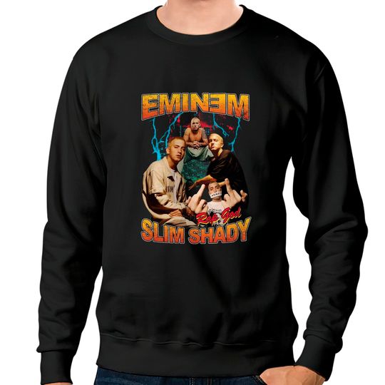 Eminem Retro Vintage Black Sweatshirts