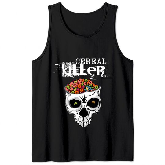 Thread Science Cereal Killer Skull Tank Tops design
