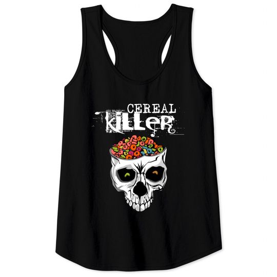 Thread Science Cereal Killer Skull Tank Tops design