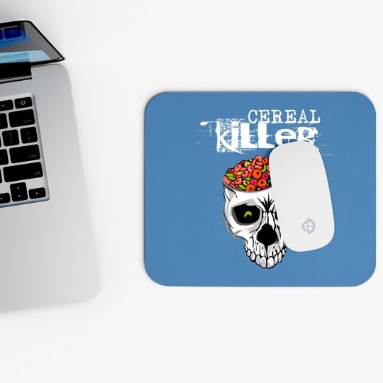 Thread Science Cereal Killer Skull Mouse Pads design