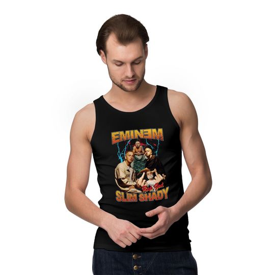 Eminem Retro Vintage Black Tank Tops