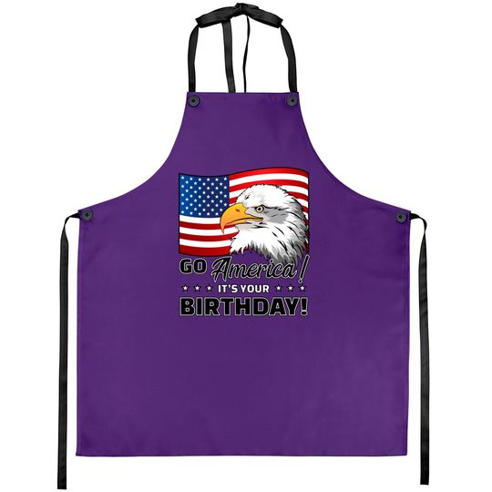 4th of July American Flag Eagle - 4th Of July - Aprons