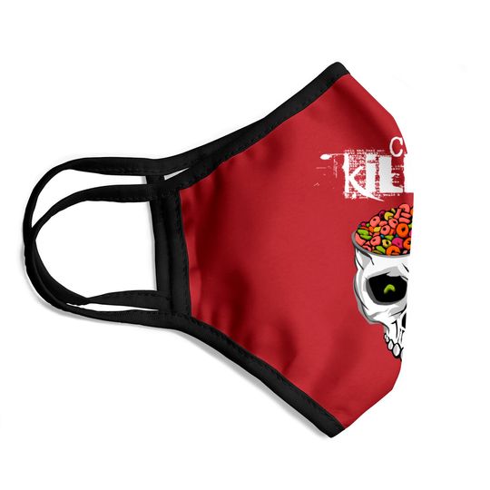 Thread Science Cereal Killer Skull Face Masks design