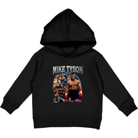 Mike Tyson Retro Inspired Kids Pullover Hoodies Bumbu01