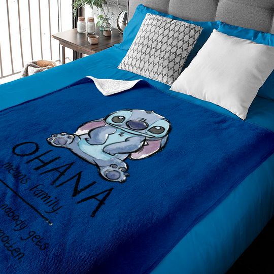 Ohana Means Family - Ohana Stich Stich Lilo Stitch Liloa - Baby Blankets