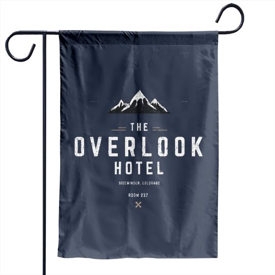 Discover Overlook Hotel modern logo - Overlook Hotel - Garden Flags