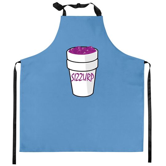 Sizzurp Codein Lean Dirty Cough Syrup Purple Drank Kitchen Aprons