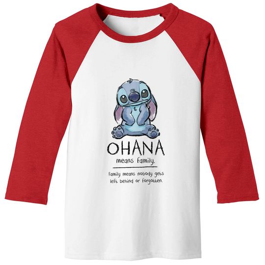 Ohana Means Family - Ohana Stich Stich Lilo Stitch Liloa - Baseball Tees