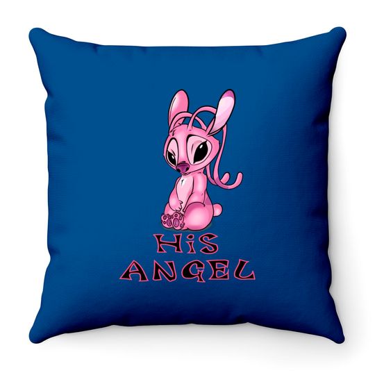 His Angel - Lilo And Stitch - Throw Pillows