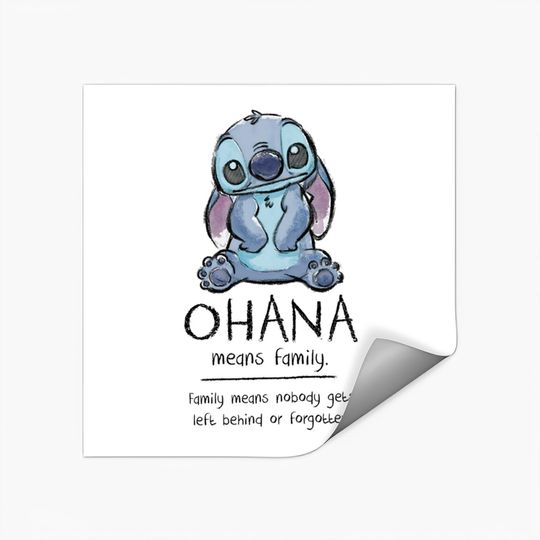 Ohana Means Family - Ohana Stich Stich Lilo Stitch Liloa - Stickers